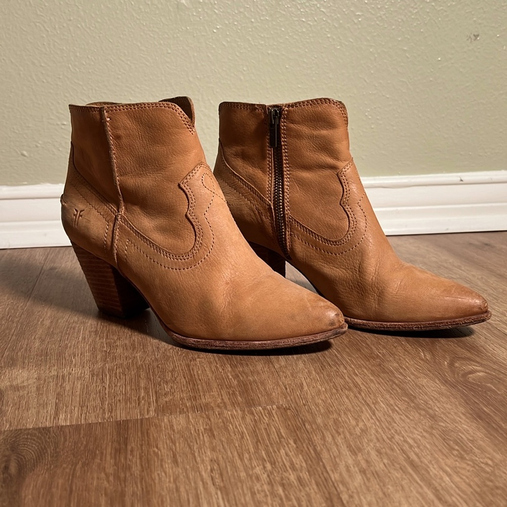 Frye Leather Ankle Boots - size 8